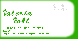 valeria nobl business card